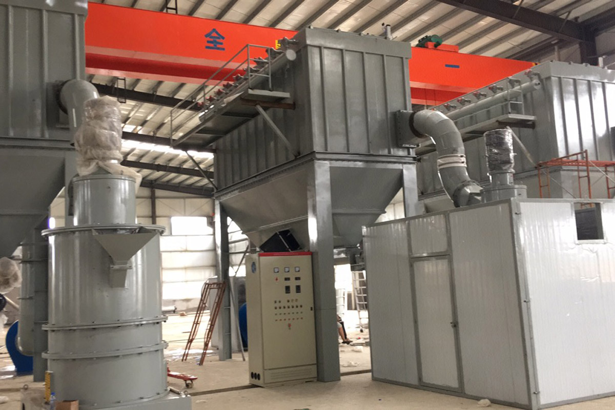 廣東汕尾某回收樹脂磨粉生產(chǎn)線